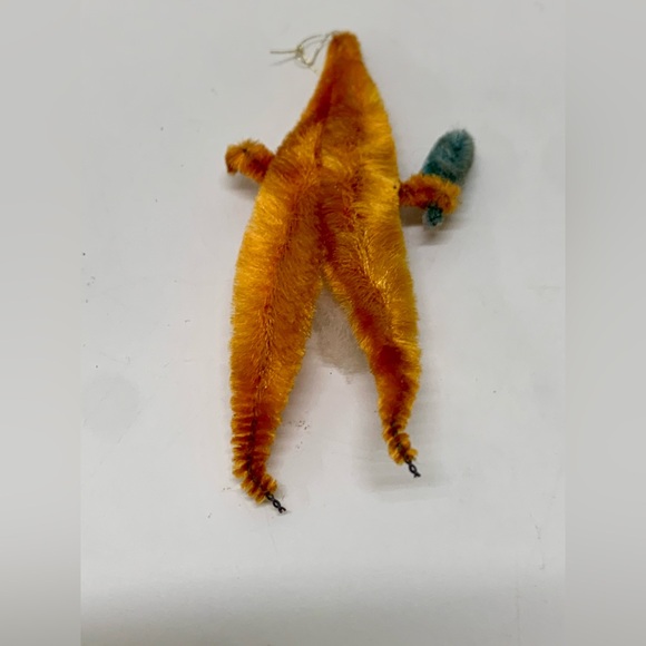 1940s Post WWII Antique Chenille Santa Claus Wire Brush Tree Ornament - Picture 2 of 7